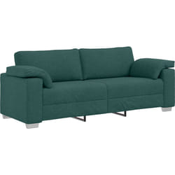 Vidaxl - Canapé 3 places Vert foncé 178 cm en tissu
