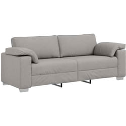 Canapé avec coussin Gris nuage 219 x 77 x 82 cm tissu vidaXL