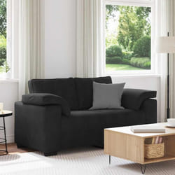 Canapé Causeuse Noir 120 Cm Velours Vidaxl