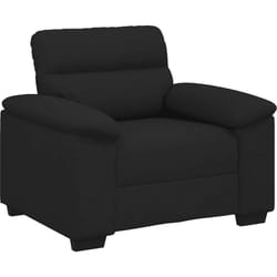 Vidaxl - Fauteuil noir 60 cm tissu