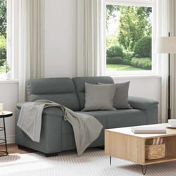 Vidaxl - Canapé à 2 places gris foncé 120 cm tissu