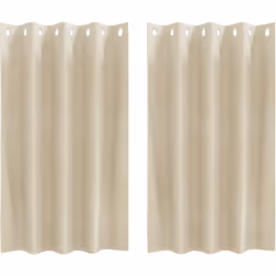 Ce lot de rideaux crème à œillets rectangulaires embellit vos fenêtres de salon ou de chambre. Le tissu doux et transparent a ...