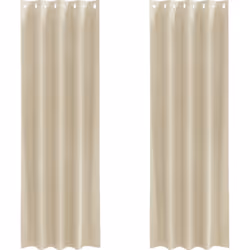 Ce lot de rideaux modernes allie style et praticité, parfait pour un salon. Avec un joli mélange de crème et marron, ces ride ...