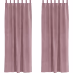 Ce set de rideaux à pattes rose foncé est un super moyen d'apporter du style et de la couleur à votre décoration intérieure,  ...