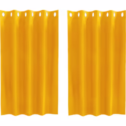 Ce rideau à œillets ajoute une touche vibrante de jaune moutarde à votre espace, créant une ambiance chaleureuse tout en vous ...