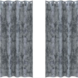 Rideau avec des rideaux 2 pcs Gris argenté 260 x 140 cm Velours Vidaxl