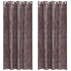 Rideau avec des rideaux 2 pcs Marron 245 x 140 cm Velours Vidaxl