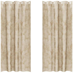 Rideau avec des rideaux 2 pcs Crème 225 x 140 cm Velours Vidaxl