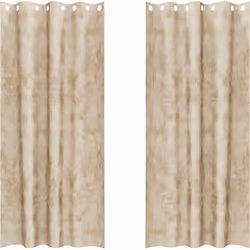 Ces rideaux en velours vidaXL dans une douce couleur crème apportent une ambiance chaleureuse et moderne à n'importe quel esp ...