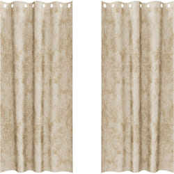 Vidaxl - Ensemble de rideaux en velours crème avec œillets, 260 x 140 cm