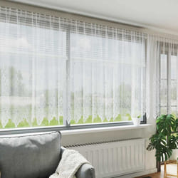 Rideau En Dentelle Blanc 1200 X 140 Cm Polyester Vidaxl