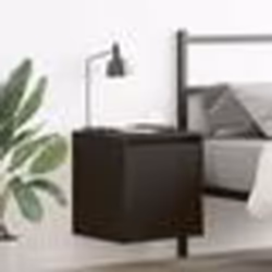 vidaXL Table de chevet murale noir 38x34x40 cm