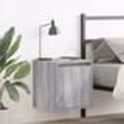 vidaXL Tables de chevet murales 2 pcs sonoma gris 38x34x40 cm