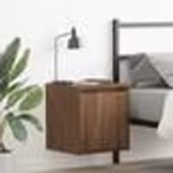 vidaXL Tables de chevet murales 2 pcs chêne marron 38x34x40 cm
