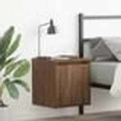 vidaXL Tables de chevet murales 2 pcs chêne marron 38x34x40 cm