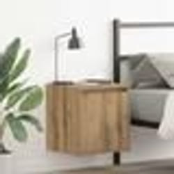 vidaXL Tables de chevet murales 2 pcs chêne artisanal 38x34x40 cm