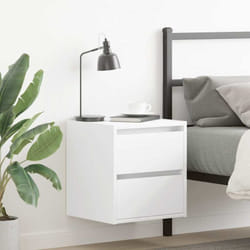 Vidaxl - Tables de chevet murales 2 pcs blanc 38x34x40 cm