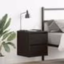 vidaXL Tables de chevet murales 2 pcs chêne noir 38x34x40 cm