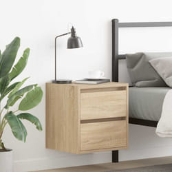 Tables de chevet murales 2 pcs chêne sonoma 38x34x40 cm - Vidaxl