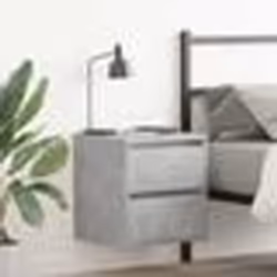 vidaXL Tables de chevet murales 2 pcs gris béton 38x34x40 cm