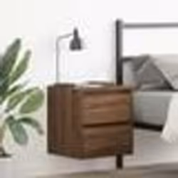 vidaXL Tables de chevet murales 2 pcs chêne marron 38x34x40 cm