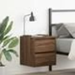 vidaXL Tables de chevet murales 2 pcs chêne marron 38x34x40 cm