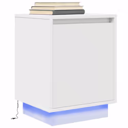 VidaXL 861265 Table de nuit et table de chevet Blanc