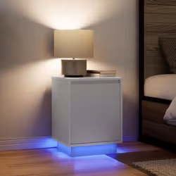 VidaXL 861266 Table de nuit et table de chevet Blanc