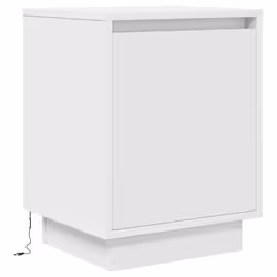 VidaXL 861266 Table de nuit et table de chevet Blanc - Vue supplémentaire 6