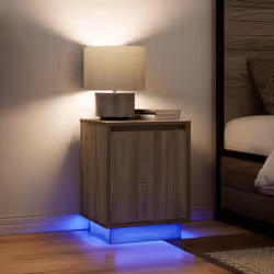 VidaXL 861269 Table de nuit et table de chevet Chêne - Vue supplémentaire 5