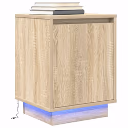 VidaXL 861270 Table de nuit et table de chevet Chêne