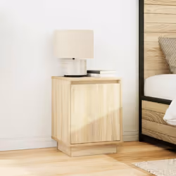 VidaXL 861270 Table de nuit et table de chevet Chêne - Vue supplémentaire 4