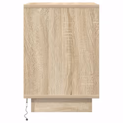 VidaXL 861270 Table de nuit et table de chevet Chêne - Vue supplémentaire 7