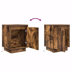 VidaXL 861273 Table de nuit et table de chevet Chêne - Vue supplémentaire 7