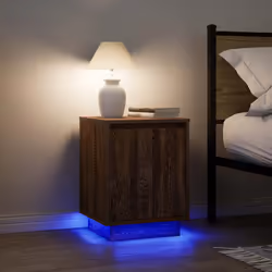 VidaXL 861277 Table de nuit et table de chevet Chêne - Vue supplémentaire 5