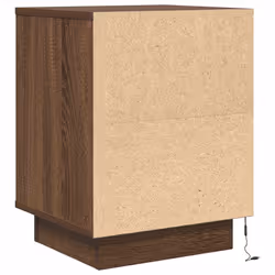 VidaXL 861277 Table de nuit et table de chevet Chêne - Vue supplémentaire 8