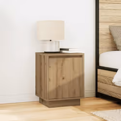 VidaXL 861282 Table de nuit et table de chevet Chêne - Vue supplémentaire 4