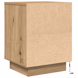 VidaXL 861282 Table de nuit et table de chevet Chêne - Vue supplémentaire 8
