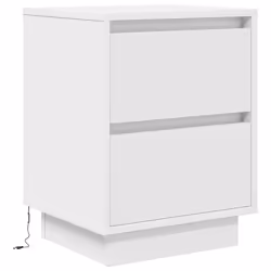 VidaXL 861301 Table de nuit et table de chevet 3 tiroir(s) Blanc