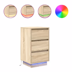 VidaXL 861303, Chêne, 3 tiroir(s), Bois, 60 kg, 5 kg, 380 mm