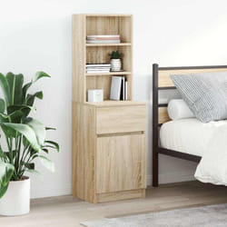 vidaXL Table de chevet chêne sonoma 39x35x125 cm bois d'ingénierie
