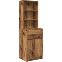 Table de chevet vieux bois 39x35x125 cm bois d'ingénierie vidaXL