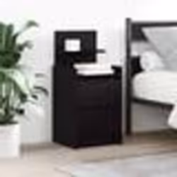 vidaXL Tables de chevet avec 2 tiroirs 2 pcs chêne noir 38x34x80 cm
