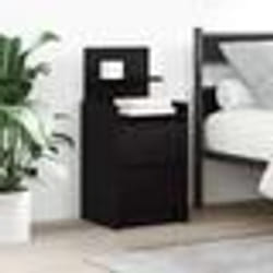 vidaXL Tables de chevet avec 2 tiroirs 2 pcs chêne noir 38x34x80 cm