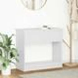vidaXL Table console avec tiroirs blanc 85,5x38,5x74,5 cm
