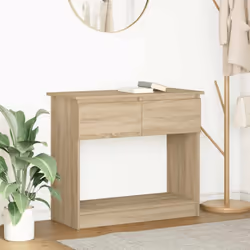 La table console offre un espace de rangement avec des tiroirs, gardant votre espace bien rangé et organisé tout en ajoutant  ...