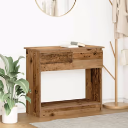 La table console offre un espace de rangement avec des tiroirs, gardant votre espace bien rangé et organisé tout en ajoutant  ...