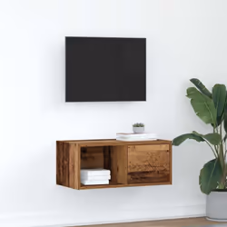 Cette armoire TV murale est la solution parfaite pour votre espace de vie afin de maximiser l'espace et de garder les surface ...