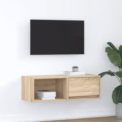 Cette armoire TV murale est la solution parfaite pour votre espace de vie afin de maximiser l'espace et de garder les surface ...