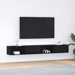 Ces armoires TV murales sont la solution parfaite pour votre espace de vie afin de maximiser l'espace et de garder les surfac ...